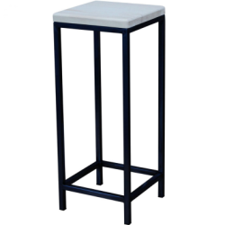 Esstisch eckige beine weiß mit schublade3